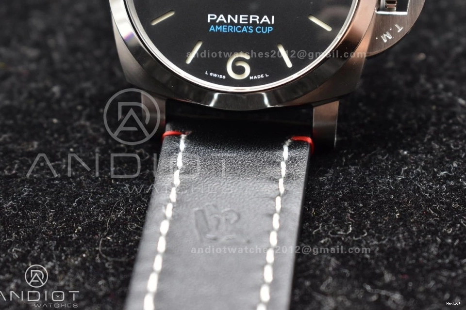 Green PAM732 Dial 999 Brown Edition TTF Strap Dark P  Upgraded Leather 1:1 on Best 0707